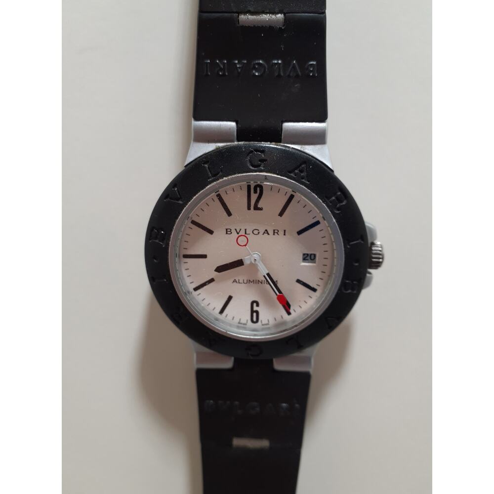 BVLGARI Aluminum Men's Wristwatch Model AL38A Swiss Made